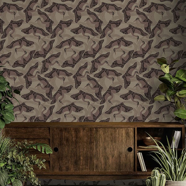 Galerie Wallpaper Product code: 12620R - Ted Baker Fantasia Wallpaper Collection - Brown Black Beige Colours -  
