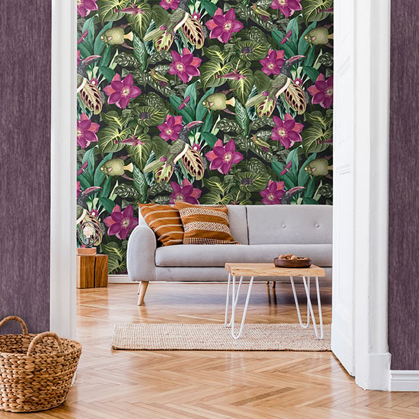 Galerie Wallpaper Product code: 26744R - Tropical Wallpaper Collection - Berry Colours -  