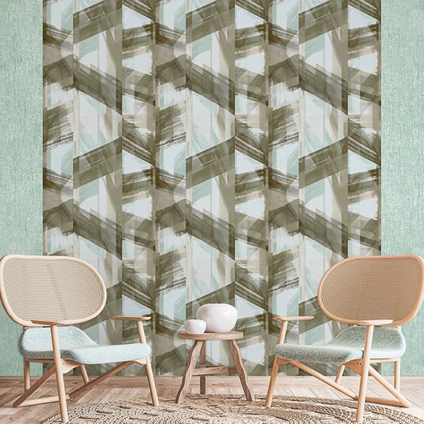 Galerie Wallpaper Product code: 26793R - Crafted Wallpaper Collection - Green Cream Taupe Bronze Gold Colours -  