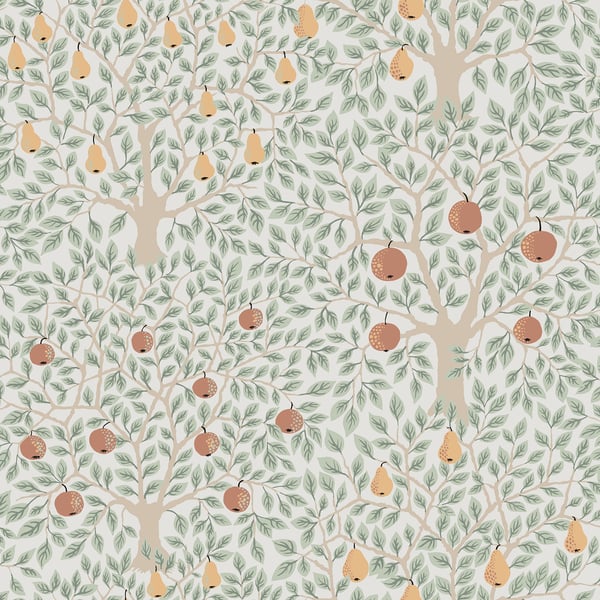 Galerie Wallpaper Product code: 33011 - Apelviken 2 Wallpaper Collection - White Green Colours -  