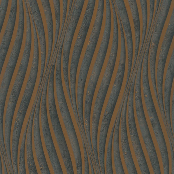 Galerie Wallpaper Product code: 34263 - Urban Textures Wallpaper Collection - Black  Copper Colours -  