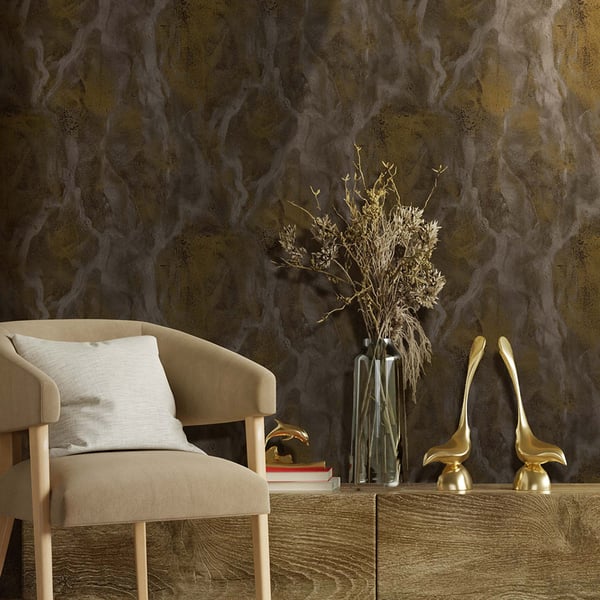 Galerie Wallpaper Product code: 42579R - Italian Textures 3 Wallpaper Collection - Brown Gold Colours -  