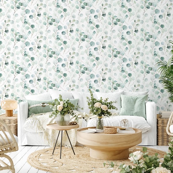 Galerie Wallpaper Product code: 47420_2 - Flora Wallpaper Collection - White, Green Colours -  