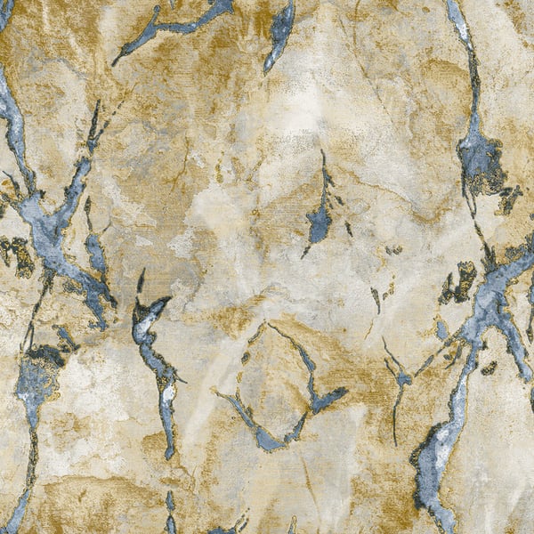 Galerie Wallpaper Product code: 49356 - Stratum Wallpaper Collection - gold blue Colours -  