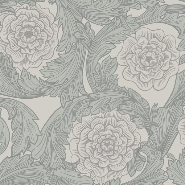 Galerie Wallpaper Product code: 51008 - Blomstermala Wallpaper Collection - Grey Colours -  