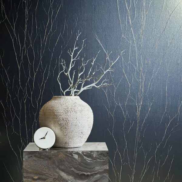 Galerie Wallpaper Product code: 63426_2 - Natural Opulence Wallpaper Collection - Blue Gold Colours -  
