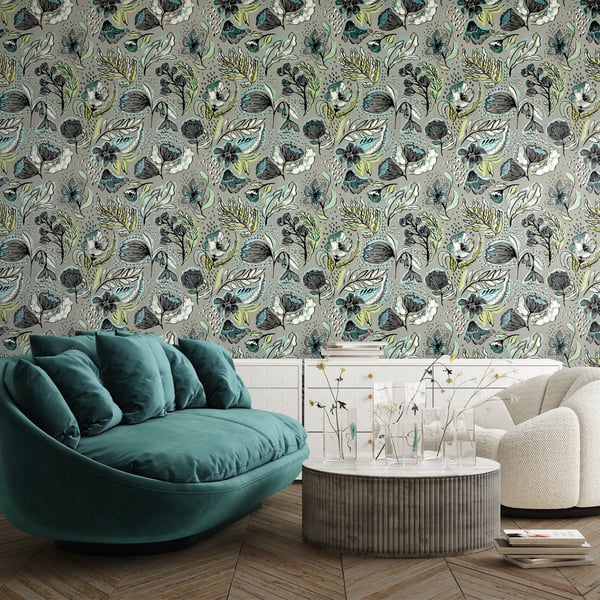 Galerie Wallpaper Product code: 81334_2 - Pepper Wallpaper Collection - Spirulina Colours -  