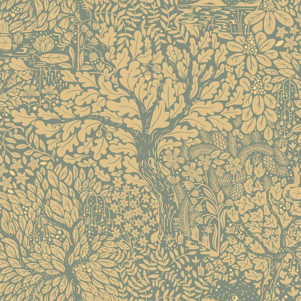 Galerie Wallpaper Product code: 83107 - Hjarterum Wallpaper Collection - Green Colours -  