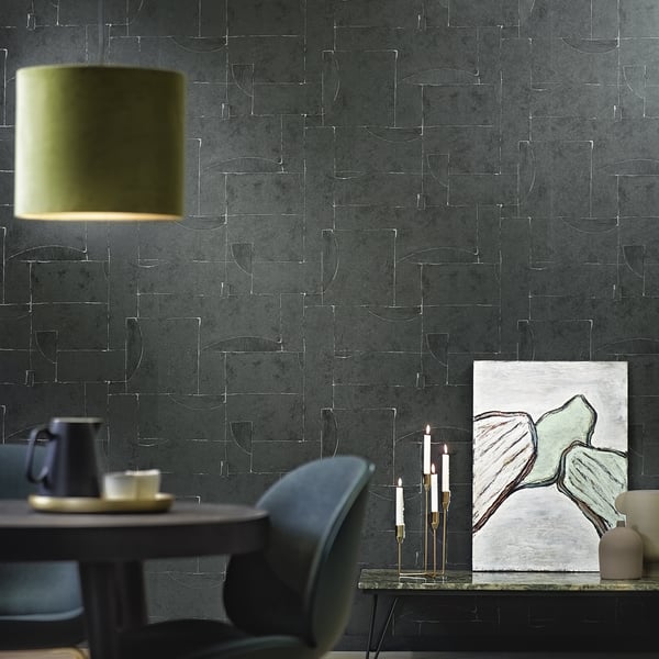 Galerie Wallpaper Product code: 95043_2 - Vault Wallpaper Collection - Black Colours -  