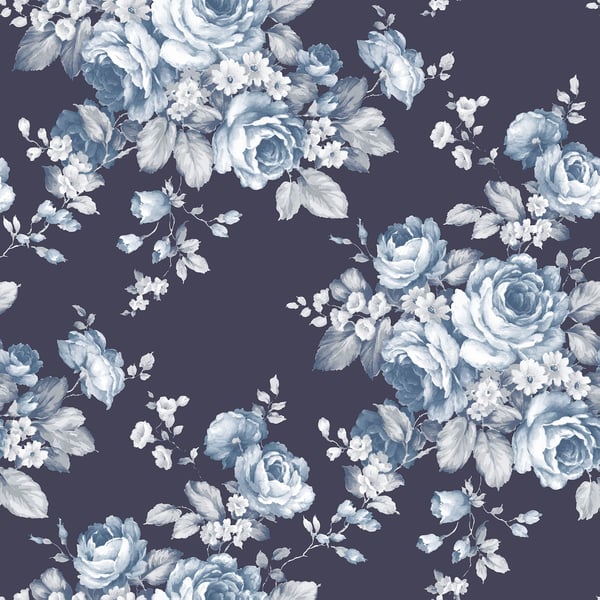 Galerie Wallpaper Product code: AF37703 - Abby Rose 4 Wallpaper Collection - Blue Navy Colours -  