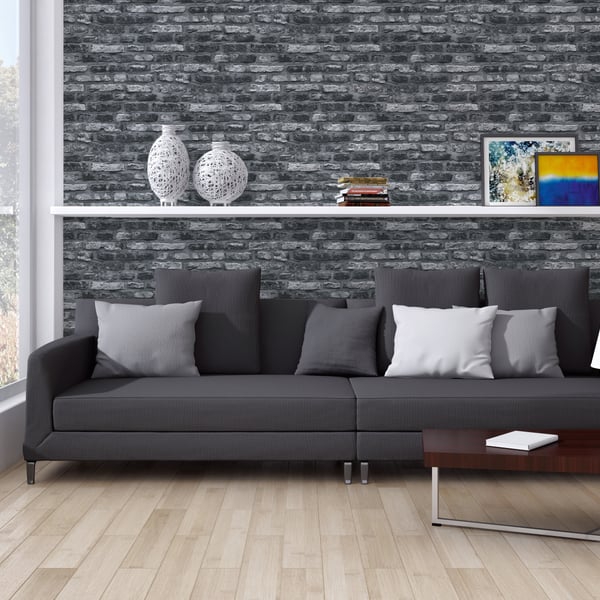 Galerie Wallpaper Product code: BB51112_2 - Bricks And More Wallpaper Collection - Grey Black Colours -  
