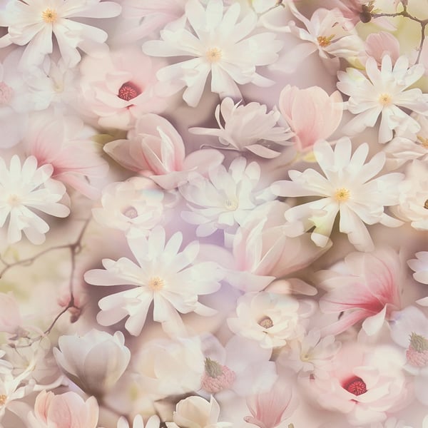Galerie Wallpaper Product code: BW51029 - Blooming Wild Wallpaper Collection - Pink Lilac White Colours -  