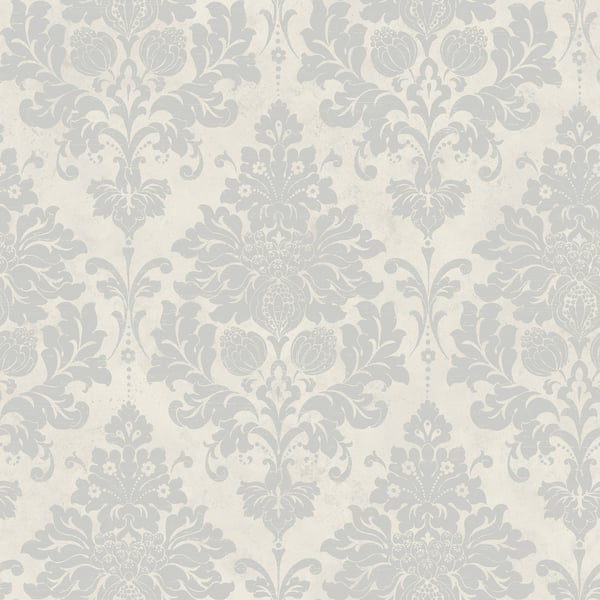 Galerie Wallpaper Product code: CI38223 - Classic Silks 4 Wallpaper Collection - Silver, Pearl Colours -  