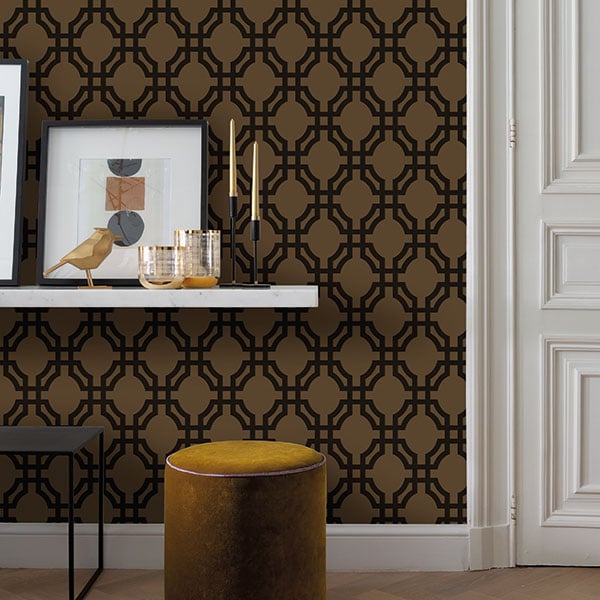 Galerie Wallpaper Product code: DA23264R - Luxe Wallpaper Collection - Brown Black Colours -  