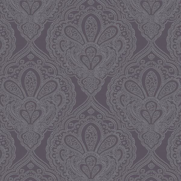 Galerie Wallpaper Product code: DWP0247-01 - Emporium Wallpaper Collection - Purple Silver Colours -  