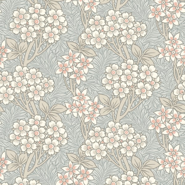 Galerie Wallpaper Product code: ET12016 - Arts and Crafts Wallpaper Collection - Pale Blue Beige White Colours -  