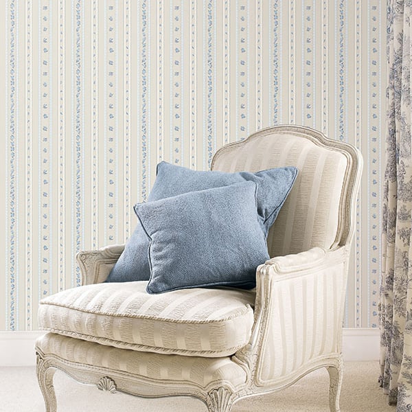 Galerie Wallpaper Product code: G23221R - Country Cottage Wallpaper Collection - Blue Beige Colours -  