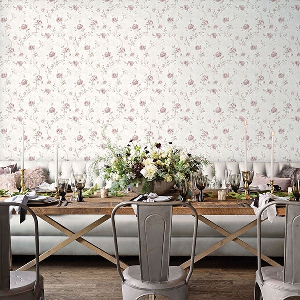 Galerie Wallpaper Product code: G45327R - Vintage Roses Wallpaper Collection - Dark Pink Colours -  