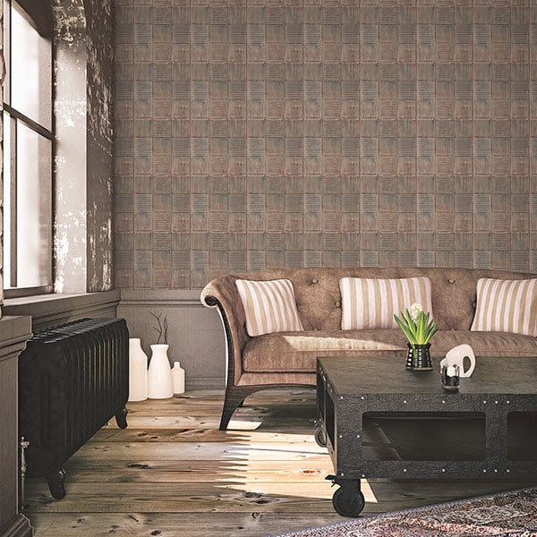 Galerie Wallpaper Product code: G45330R - Grunge Wallpaper Collection - Bronze Colours -  