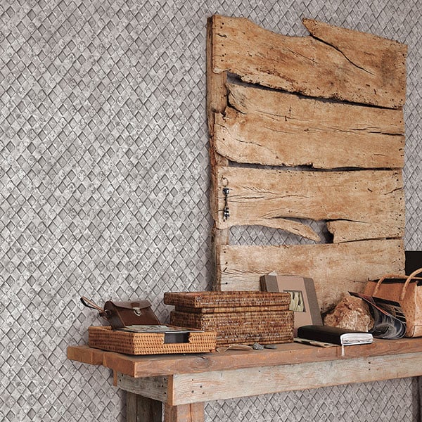 Galerie Wallpaper Product code: G45339R - Grunge Wallpaper Collection - Grey Colours -  