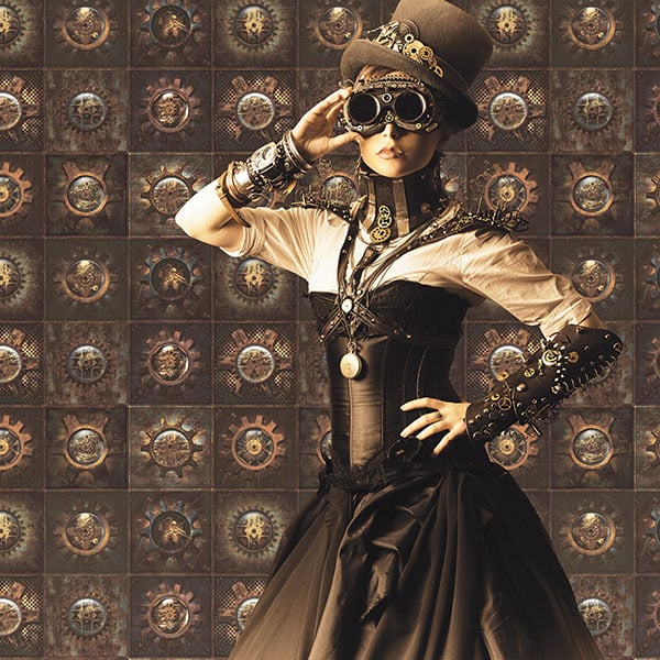 Galerie Wallpaper Product code: G56227R - Steampunk Wallpaper Collection - Bronze Brown Colours -  