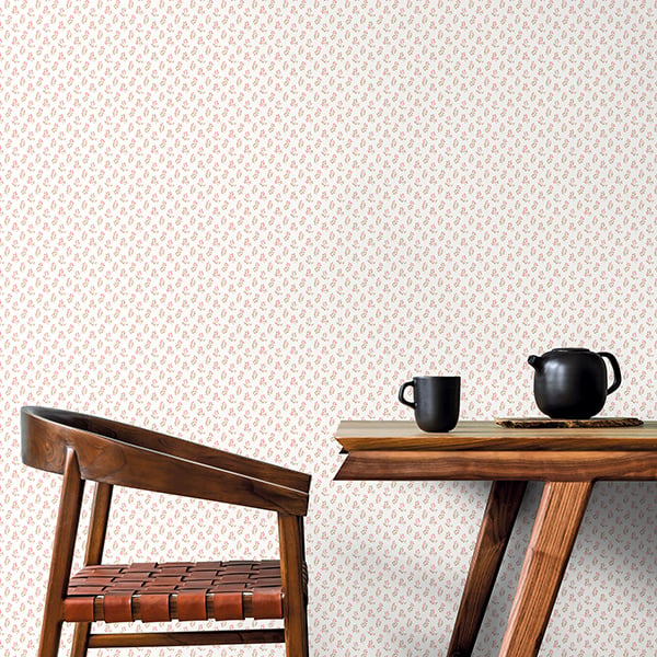 Galerie Wallpaper Product code: G56709R - Small Prints Wallpaper Collection - Red Cream Brown Colours -  