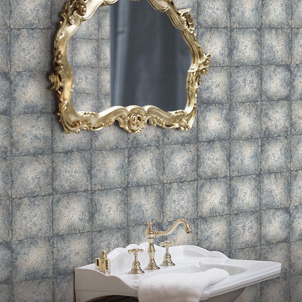 Galerie Wallpaper Product code: G67795R - Ambiance Wallpaper Collection - Navy Gold Colours -  