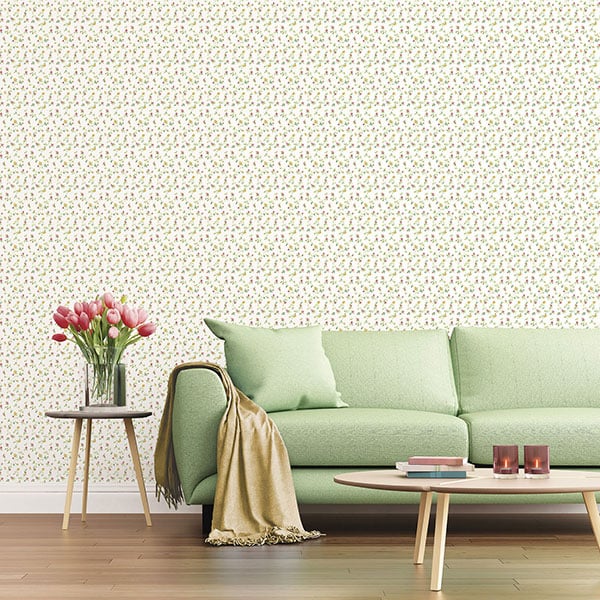 Galerie Wallpaper Product code: G67936R - Miniatures 2 Wallpaper Collection - Red Yellow Green White Colours -  