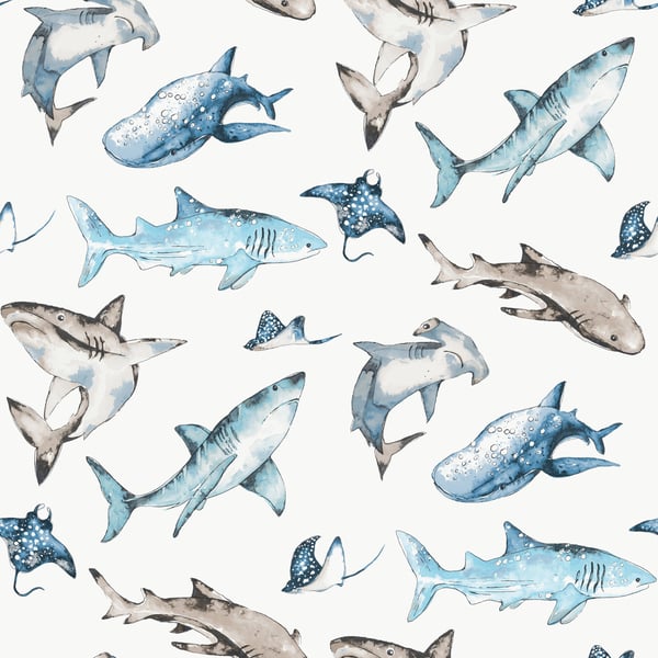 Galerie Wallpaper Product code: G78592 - Kids & Teens Wallpaper Collection - White Blue Brown Colours -  