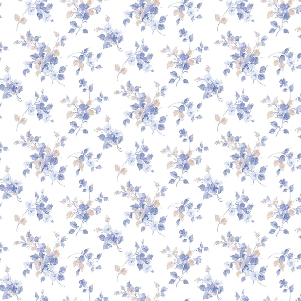 Galerie Wallpaper Product code: PF38103 - Pretty Prints Wallpaper Collection - Blue, Cream Colours -  