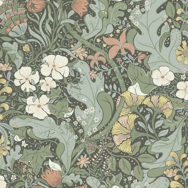 Galerie Wallpaper Product code: S83103 - Sommarang Wallpaper Collection - Green Colours -  