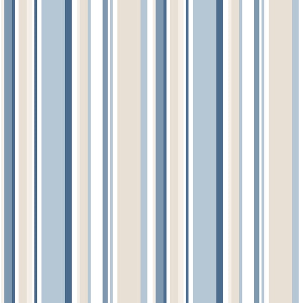 Galerie Wallpaper Product code: SY33963 - Simply Stripes 3 Wallpaper Collection - Navy Blue Beige Colours -  