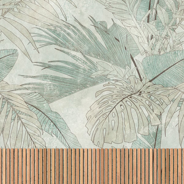 Galerie Wallpaper Product code: WH45222M_3 - Welcome Home Murals Wallpaper Collection - Beige, Brown, Green Colours -  