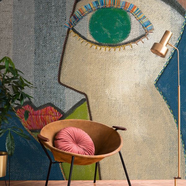 Galerie Wallpaper Product code: WH45256M_2 - Welcome Home Murals Wallpaper Collection - Blue, Multi-coloured, Green Colours -  