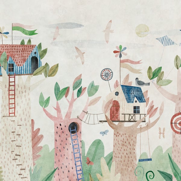 Galerie Wallpaper Product code: WH45271M_3 - Welcome Home Murals Wallpaper Collection - Multi-coloured, White Colours -  