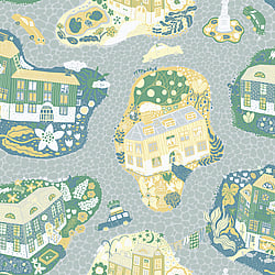 Galerie Wallcoverings Product Code 29009 - Resan Wallpaper Collection - Light blue Colours - Staden Design