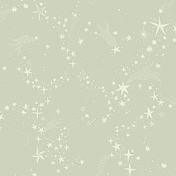 Galerie Wallcoverings Product Code 29021 - Resan Wallpaper Collection - Light green Colours - Stjärnhimlen Design