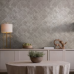 Galerie Wallcoverings Product Code 35510 - Odyssey Wallpaper Collection - Grey Beige Colours - Graphic Design