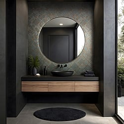 Galerie Wallcoverings Product Code 35512 - Odyssey Wallpaper Collection - Blue Copper Colours - Graphic Design