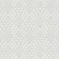 Galerie Wallcoverings Product Code 35809 - Fashion Icon Wallpaper Collection - White Grey Colours - 3D optics Design