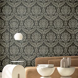 Galerie Wallcoverings Product Code 35929 - Ornamenta Wallpaper Collection - Anthracite Grey Colours -  