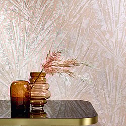 Galerie Wallcoverings Product Code: 91934 - Energy Wallpaper Collection Galerie Wallcoverings Product Code 91934 - Energy Wallpaper Collection - Beige, Red Colours - Fan Palm Design