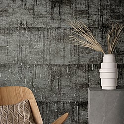 Galerie Wallcoverings Product Code: 95025 - Air Wallpaper Collection Galerie Wallcoverings Product Code 95025 - Air Wallpaper Collection - Black Colours - This aged concrete effect wallpaper is the perfect choice if you want to bring a room up to date in a dramatic way. With a subtle emboss to create some structural depth, it comes in an on-trend black and silver colourway. Drawing on the textures of, and resembling the stippled texture of ancient plasterwork or faded limestone, this unusual wallpaper will be a warming welcome to your home. This will be perfect on all four walls or can be accompanied by a complementary wallpaper. Design