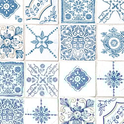 Galerie Wallcoverings Product Code: CK36622 - Kitchen Style 3 Wallpaper Collection Galerie Wallcoverings Product Code CK36622 - Kitchen Style 3 Wallpaper Collection - Blue White Colours - Retro Tiles Design