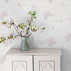 Galerie Wallcoverings Product Code: G45084 - Vintage Rose Wallpaper Collection Galerie Wallcoverings Product Code G45084 - Vintage Rose Wallpaper Collection - Pink Cream Colours - Postcard Florals Design
