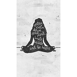 Galerie Wallcoverings Product Code WH45223M - Welcome Home Murals Wallpaper Collection - Grey, Black, White Colours - Mantra Wall Design