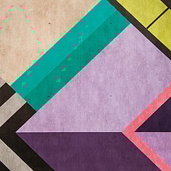 Galerie Wallcoverings Product Code WH45277M - Welcome Home Murals Wallpaper Collection - Multi-coloured Colours - Retro Abstract Shapes Design