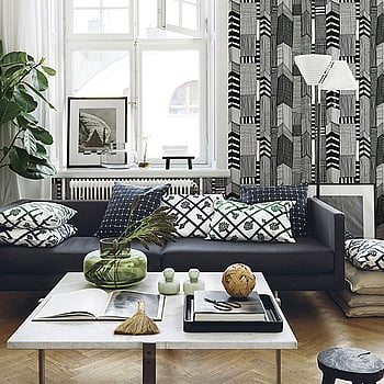 Galerie Wallcoverings Product Code 14111 - Marimekko Essentials Wallpaper Collection - Black White Colours -  