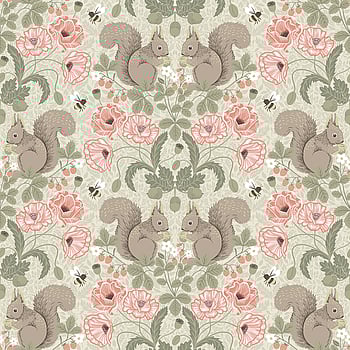 Galerie Wallcoverings Product Code 44120 - Apelviken 2 Wallpaper Collection - Green Red Beige Colours -  