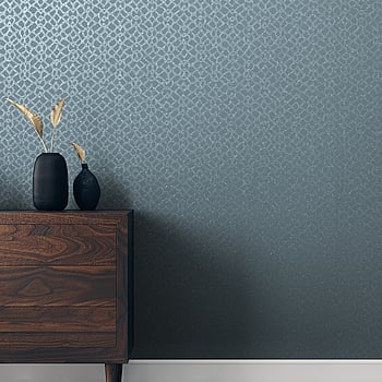 Galerie Wallcoverings Product Code 64650 - Slow Living Wallpaper Collection - Blue Light Blue Silver Colours -  